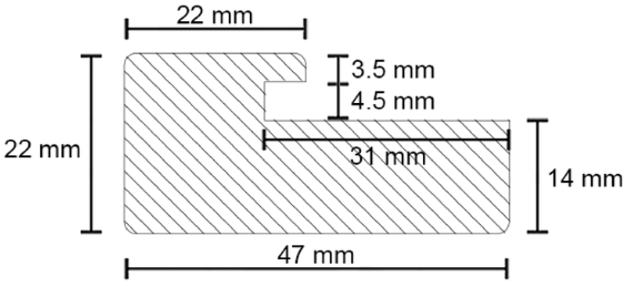 Профил за стакло 4mm (MP-1052) - Image 3