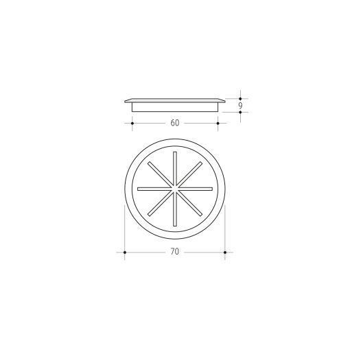 Розетна за кабли 913 Ф60 - Image 2