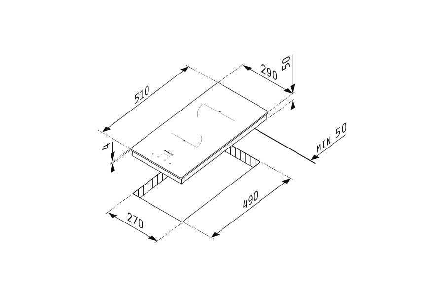 ГРЕЈНА ПЛОЧА PHC31210FMB тач, без рамка - Image 3