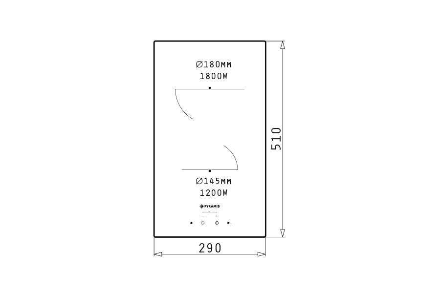 ГРЕЈНА ПЛОЧА PHC31210FMB тач, без рамка - Image 2