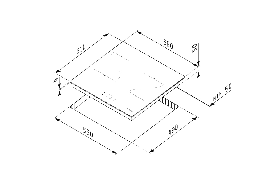 ГРЕЈНА ПЛОЧА PHC61410FMB тач, без рамка - Image 3