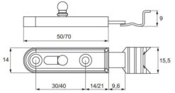 Alternative view of Резе за вратичка - никел