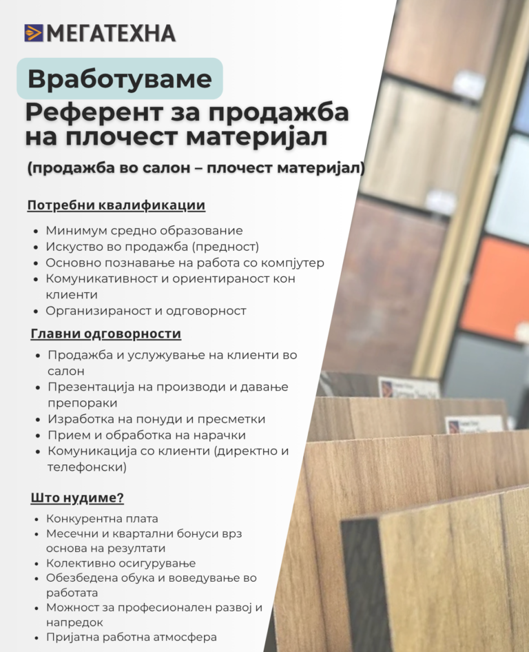 referent prodazba plocest